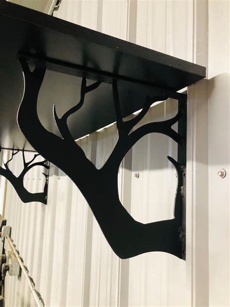 Metal Tree Branch Shelf Brackets 